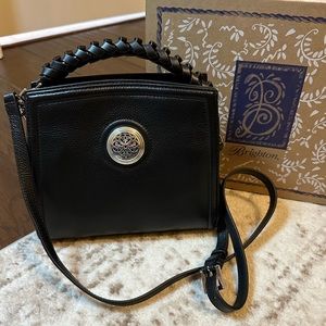 Ferrara by Brighton Giulia Organizer Crossbody Black Leather